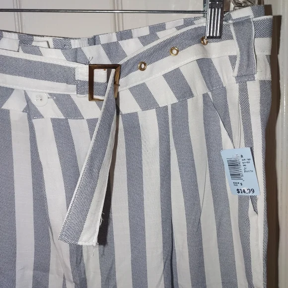 NWT Love University Thin Flowy Stripped Pants Size XL - Picture 5 of 8